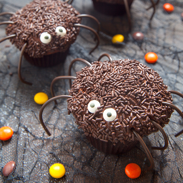 Muffin di Halloween - Ragnetti Mostruosi